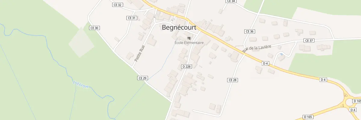 Plan du 10 Gr Grande Rue à Begnécourt