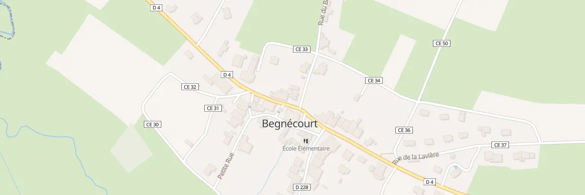 Plan du 2 Rte de Mirecourt à Begnécourt