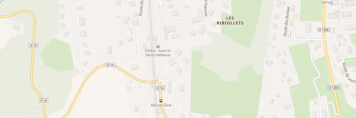 Plan du 94 Rte de la Gare de Saint Martin à Fillière