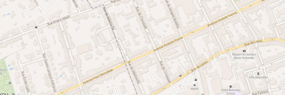 Plan du 68 Av Anatole France à Nancy