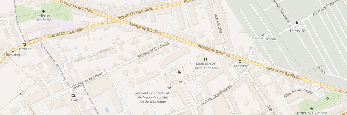 Plan du 39 Av de Boufflers à Nancy