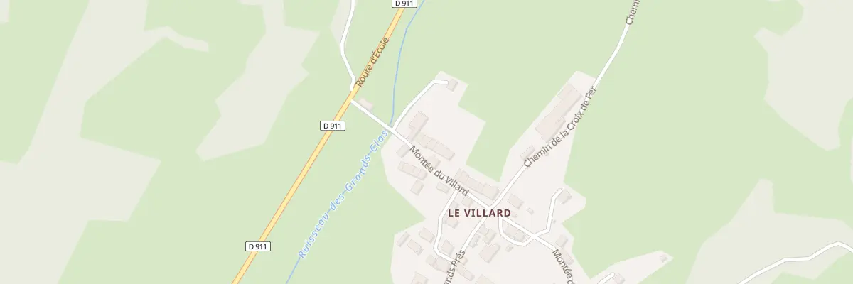 Plan du 5170 Le Villard à École