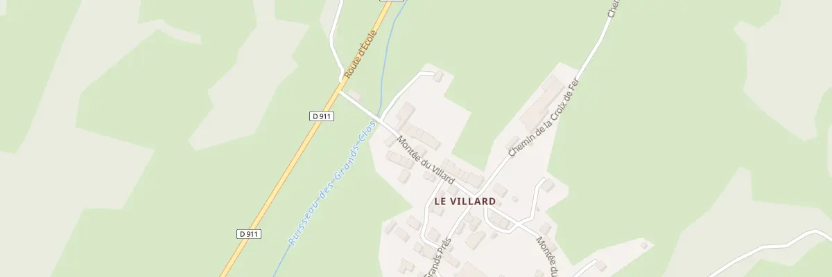 Plan du 5171 Le Villard à École