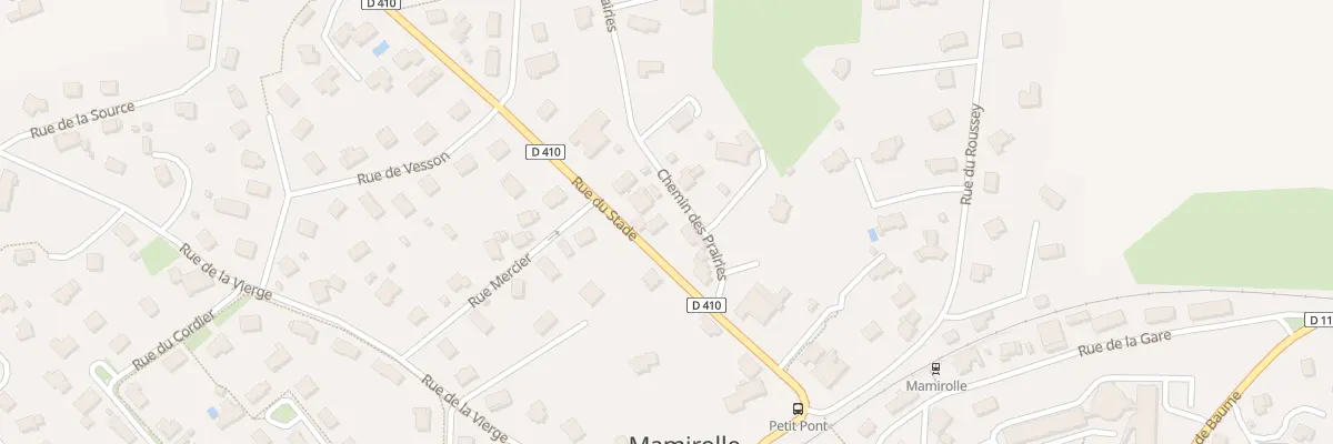 Plan du 14B Rue du Stade à Mamirolle