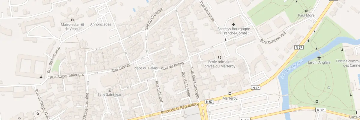 Plan du 13 Rue du Palais à Vesoul