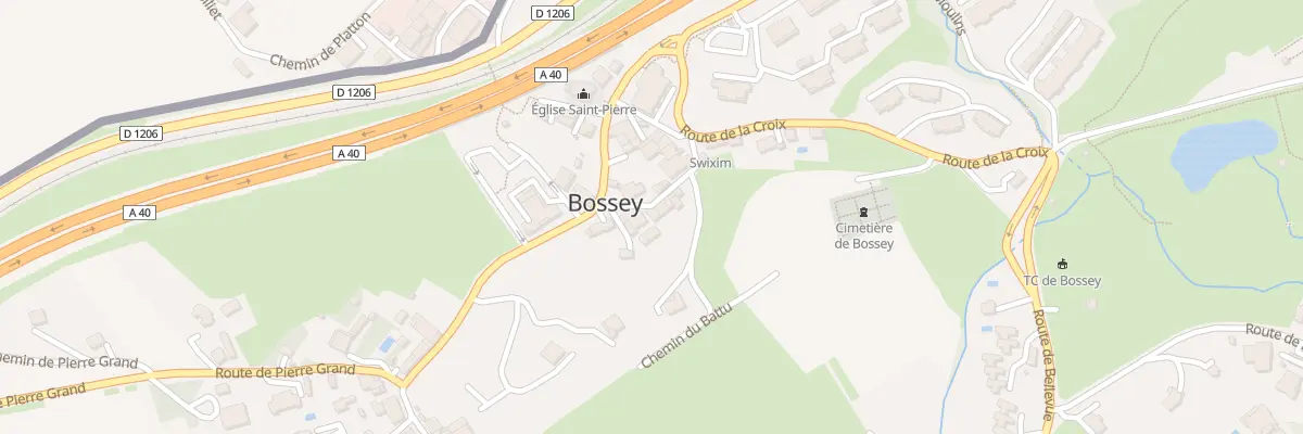 Plan du 38 Rue de la mulatière à Bossey