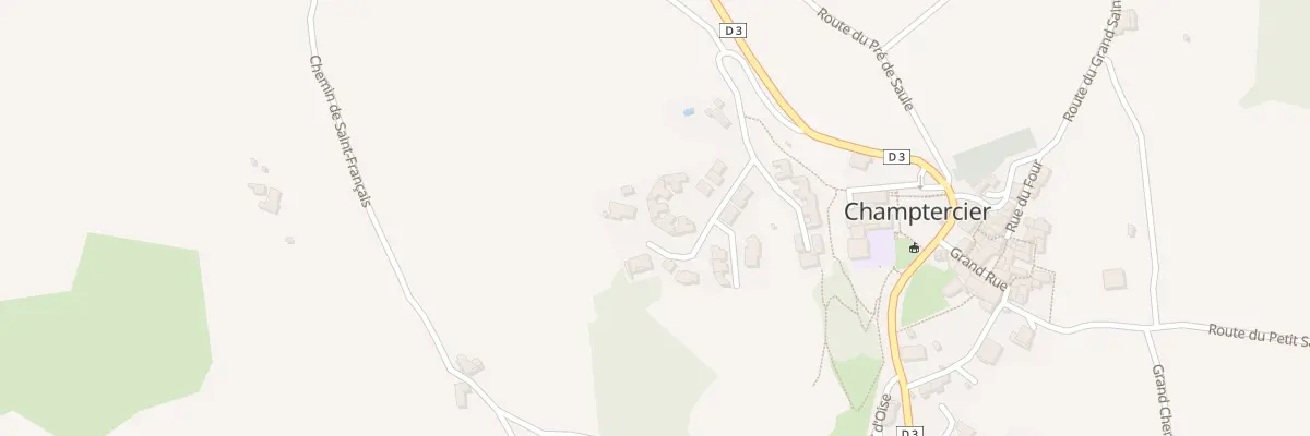 Plan du 232 Che des Couestes à Champtercier