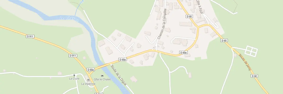 Plan du 5216F Sur le Crey à La Compôte