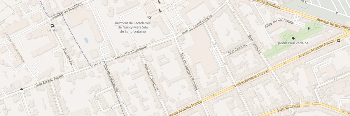 Plan du 33 Rue Sergent Bobillot à Nancy