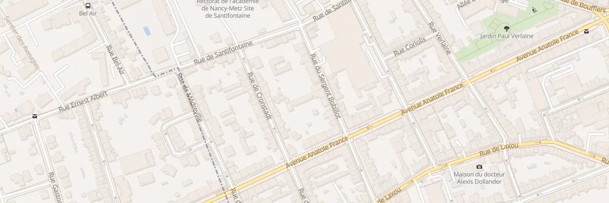 Plan du 23 Rue Sergent Bobillot à Nancy