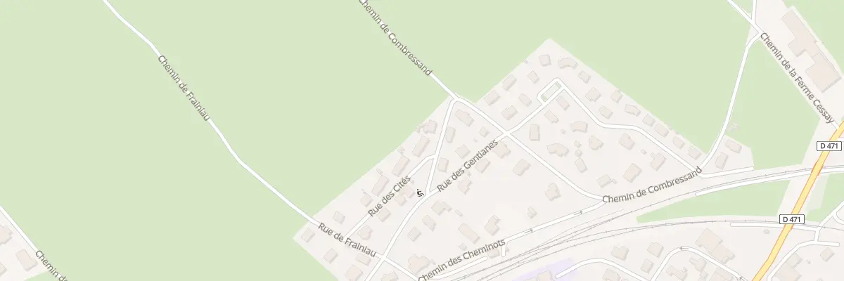 Plan du 13 Rue des Cites à Frasne