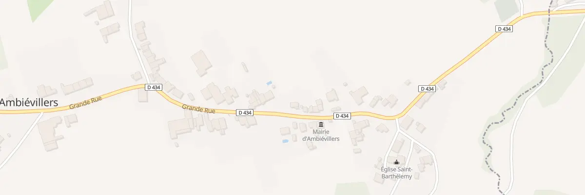 Plan du 35 Grande Rue à Ambiévillers