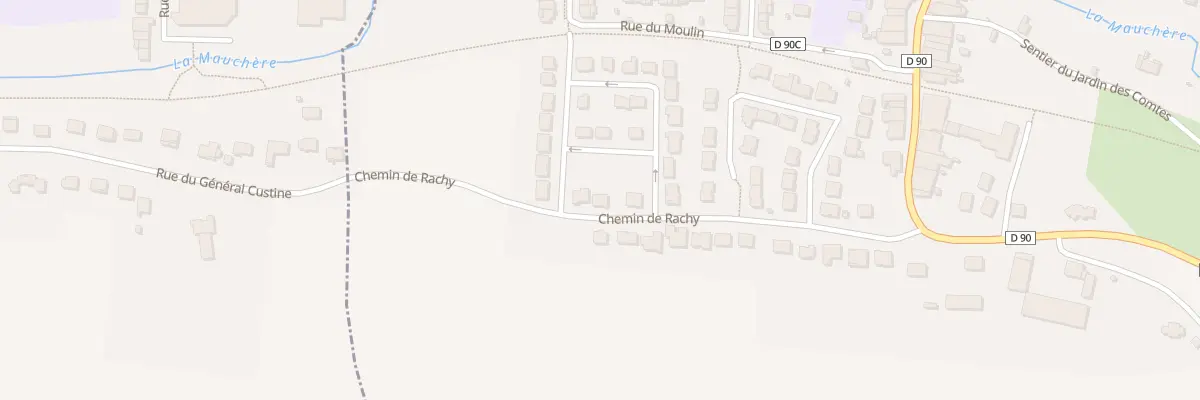Plan du 6 Che de Rachy à Malleloy