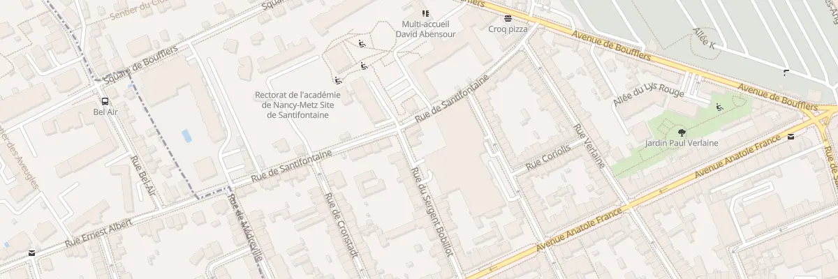 Plan du 58 Rue Sergent Bobillot à Nancy