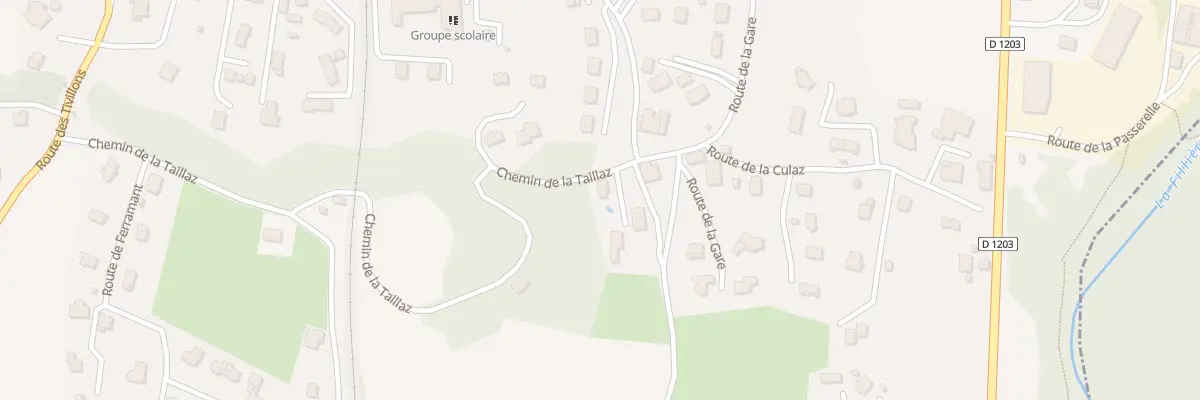 Plan du 696 Che de la Taillaz à Charvonnex