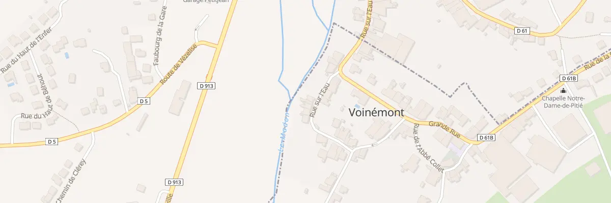 Plan du 10 Rue sur l’Eau à Voinémont