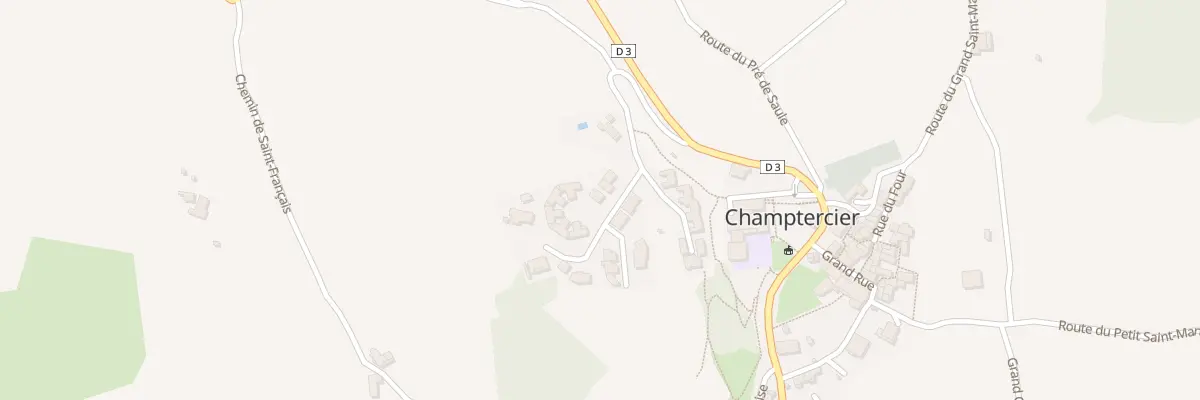 Plan du 208 Che des Couestes à Champtercier