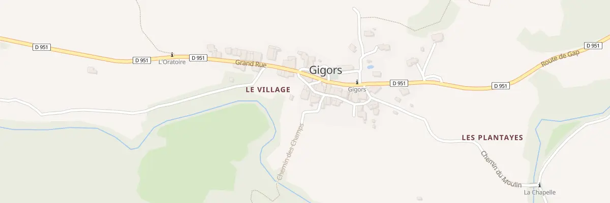 Plan du 7010 Le Village à Gigors
