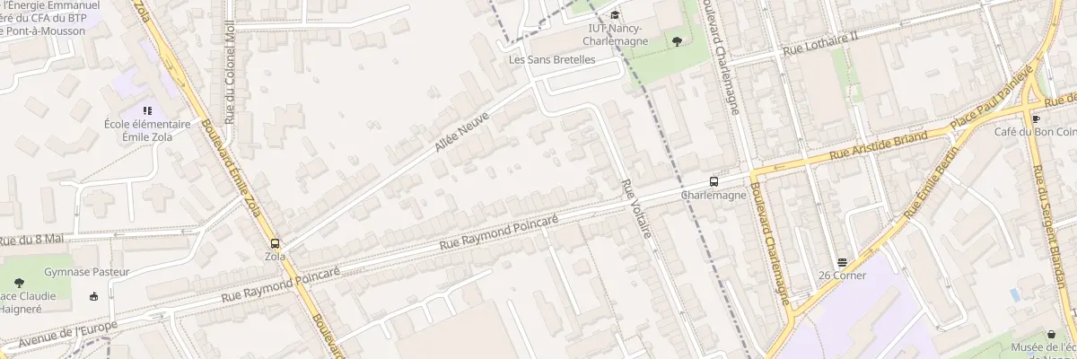 Plan du 75 Rue Raymond Poincaré à Laxou