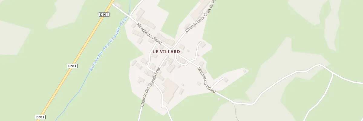 Plan du 5239 Le Villard à École