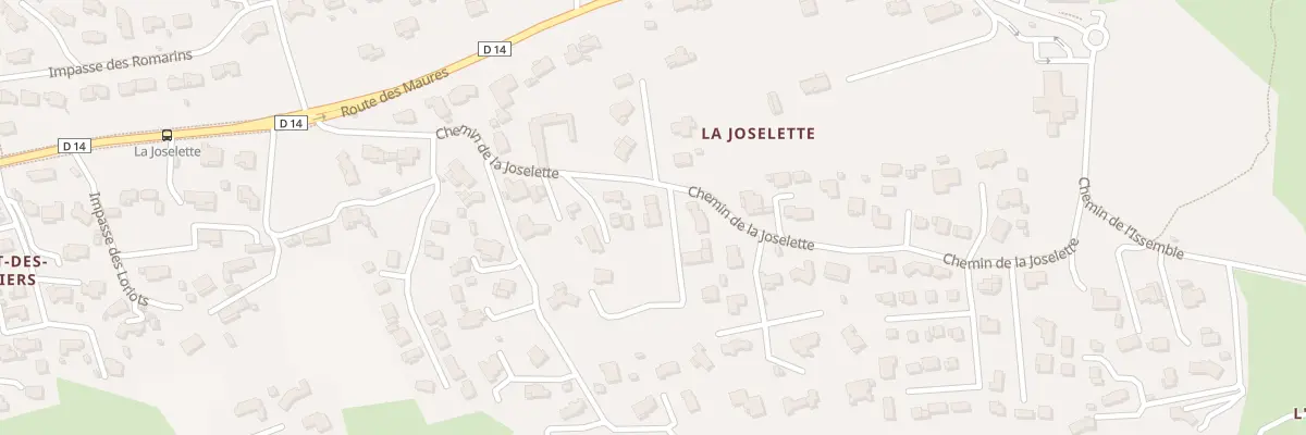 Plan du 28 Che de la Joselette à Pierrefeu-du-Var