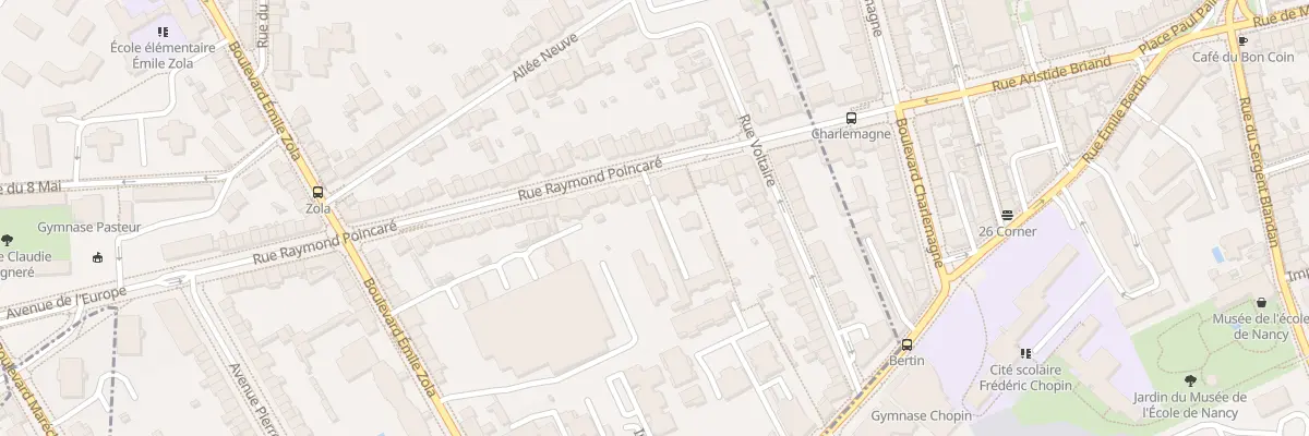 Plan du 72 Rue Raymond Poincaré à Laxou