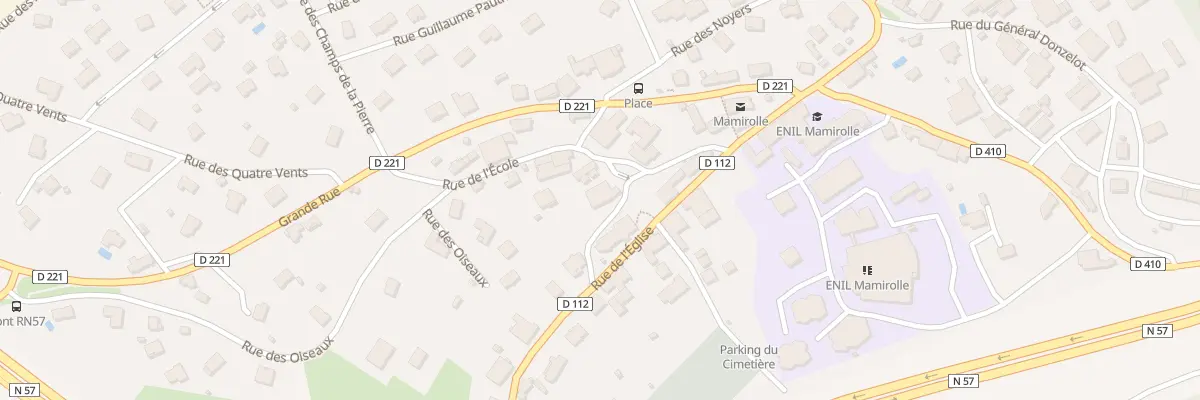 Plan du 1 Rue de l’Ecole à Mamirolle