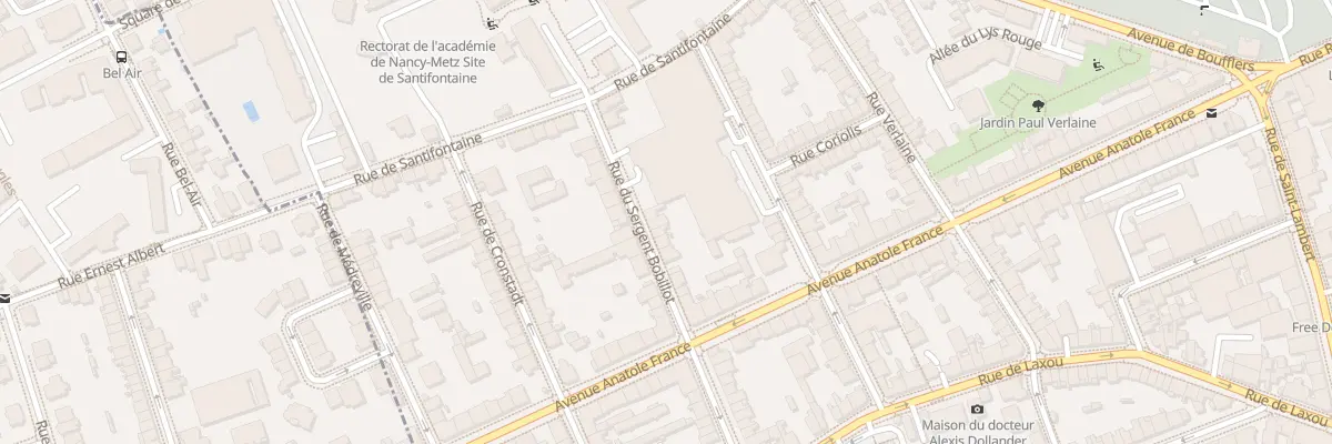 Plan du 38 Rue Sergent Bobillot à Nancy