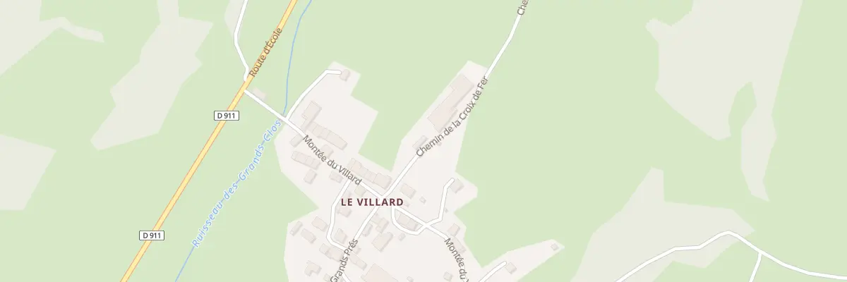 Plan du 5189 Le Villard à École