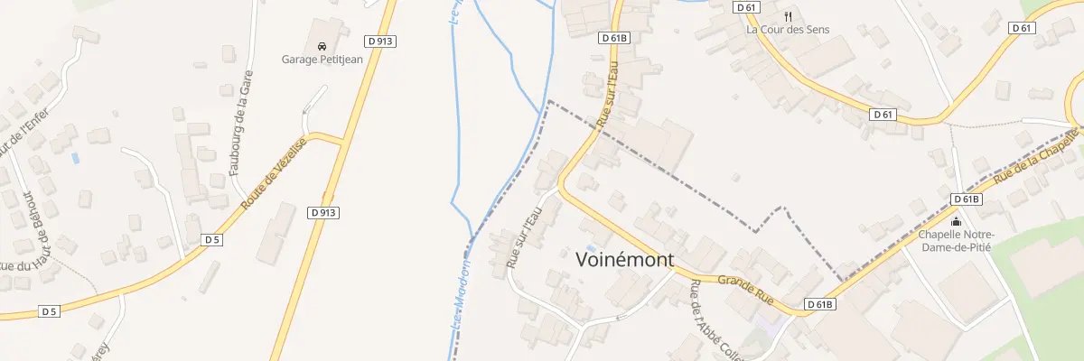 Plan du 6 Rue sur l’Eau à Voinémont
