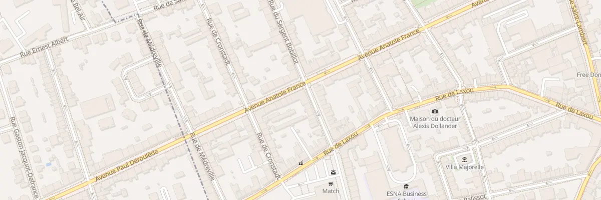 Plan du 59B Av Anatole France à Nancy