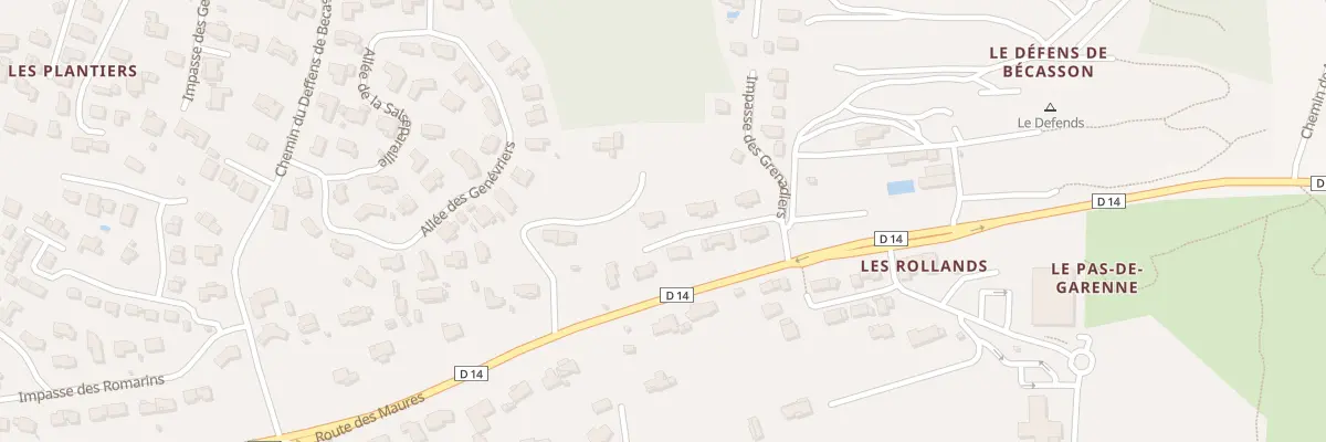 Plan du 12 Imp du Petit Houx à Pierrefeu-du-Var