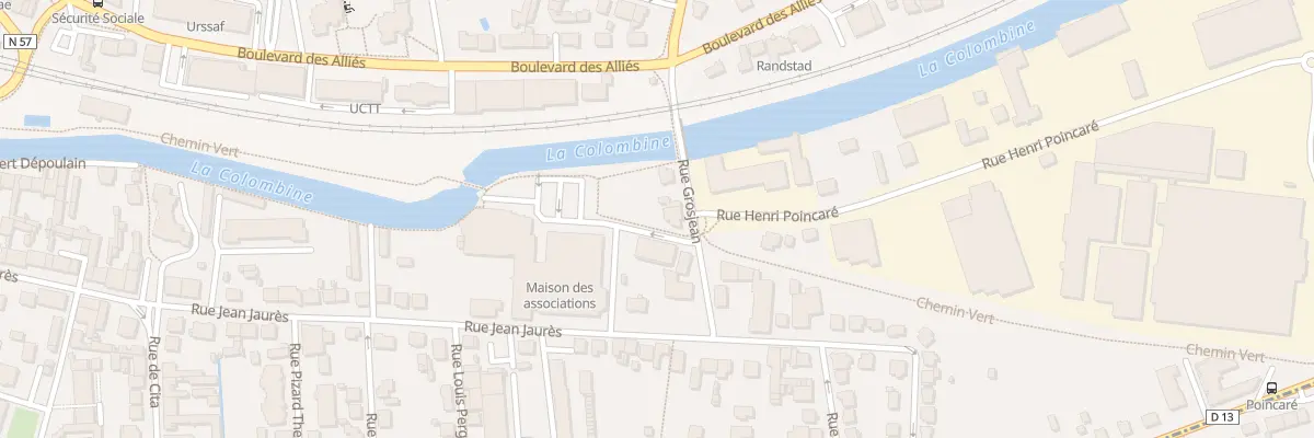 Plan du 58 Rue Grosjean à Vesoul