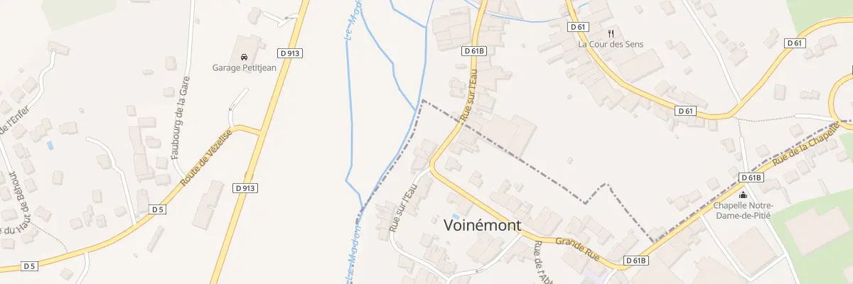 Plan du 2 Rue sur l’Eau à Voinémont