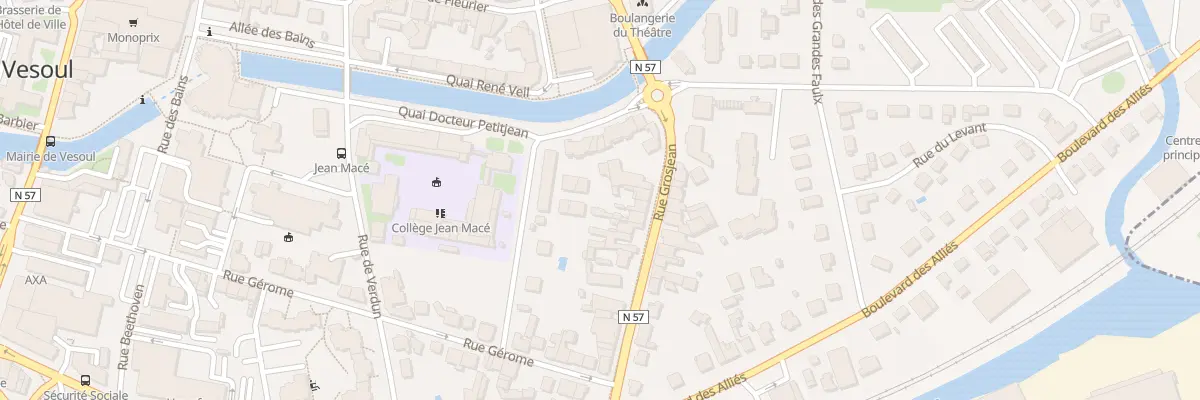 Plan du 24 Rue Grosjean à Vesoul
