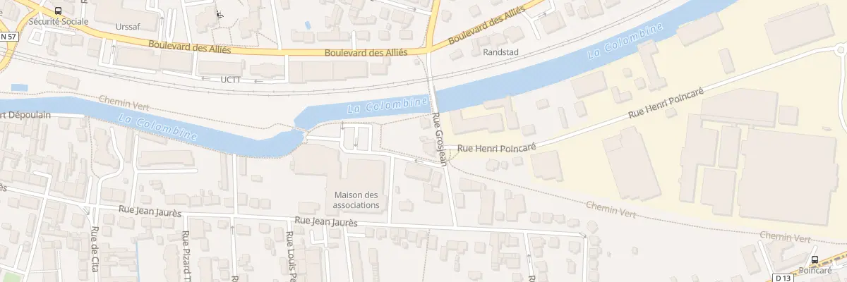 Plan du 56 Rue Grosjean à Vesoul