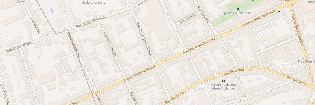 Plan du 26 Rue Sergent Bobillot à Nancy