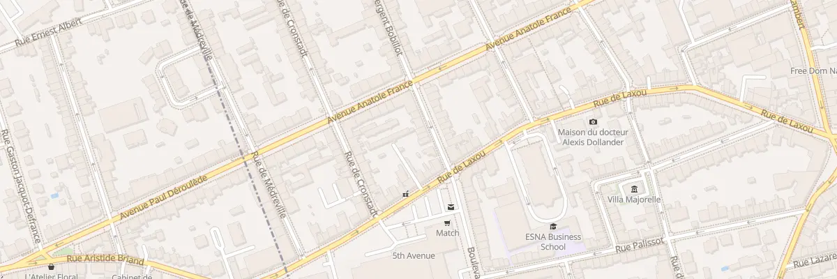 Plan du 5 Rue Sergent Bobillot à Nancy