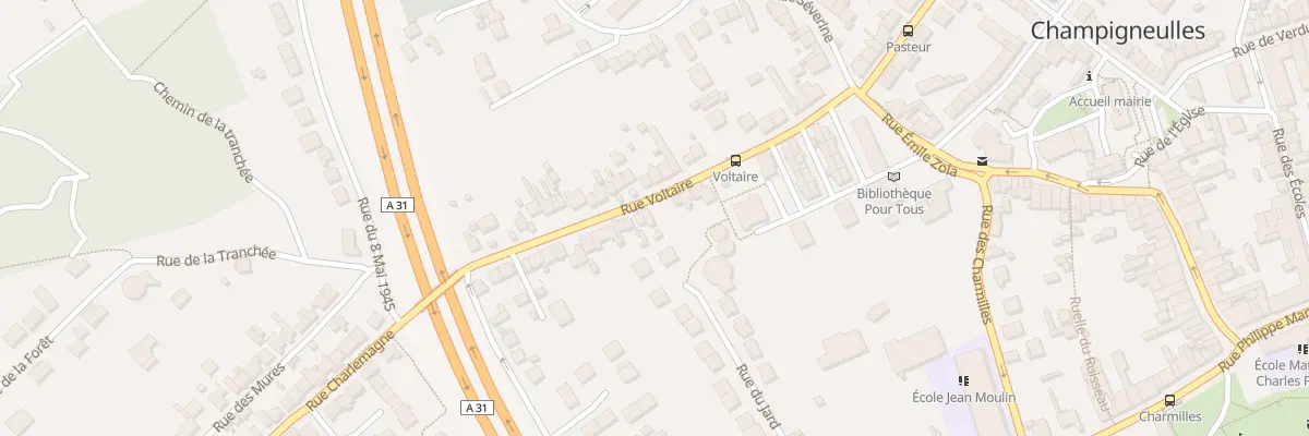 Plan du 25 Rue Voltaire à Champigneulles
