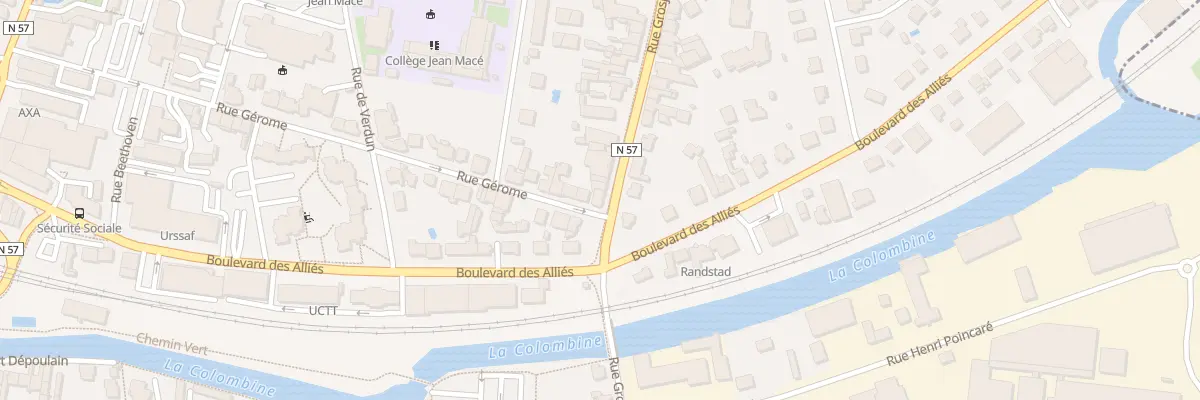 Plan du 44 Rue Grosjean à Vesoul