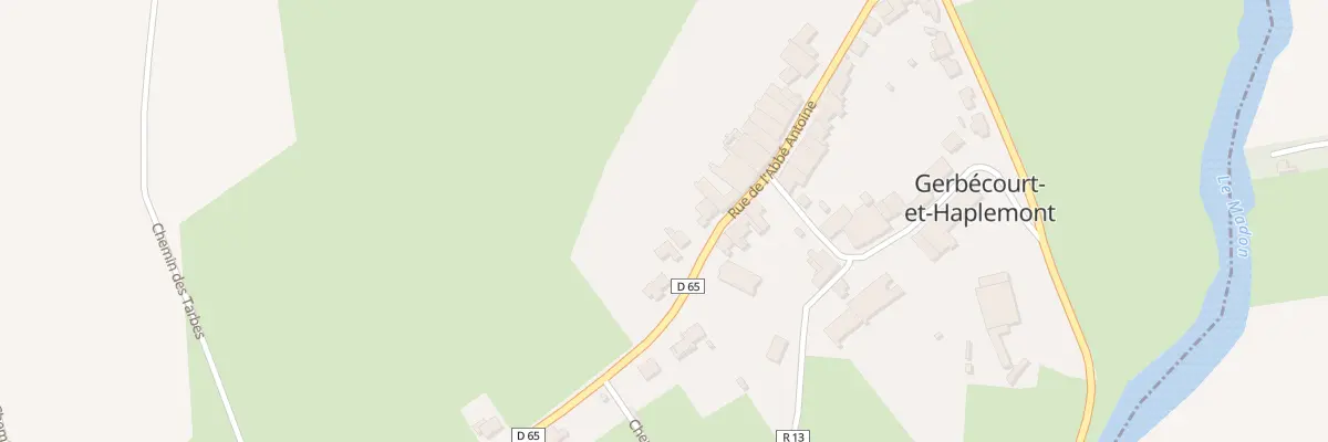 Plan du 1 Rue Abbe Antoine à Gerbécourt-et-Haplemont