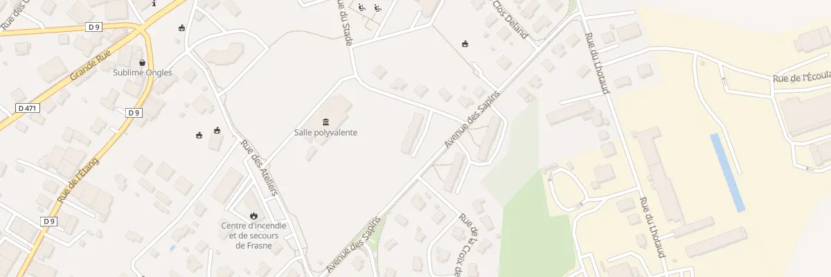 Plan du 8 Rue du Stade à Frasne