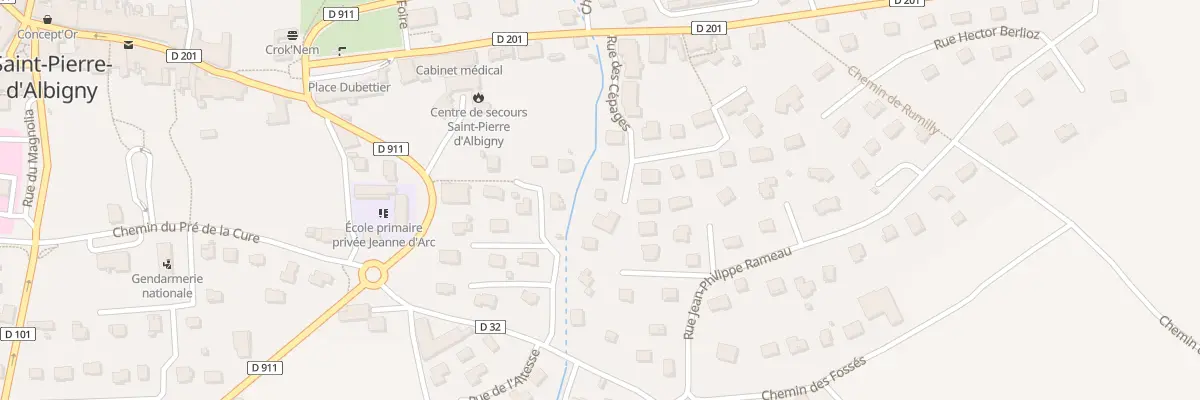 Plan du 140 Rue des Cépages à Saint-Pierre-d’Albigny