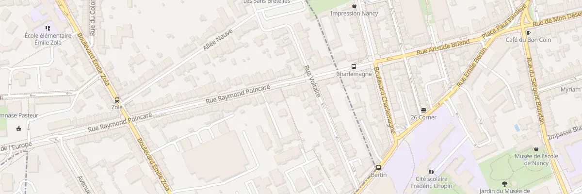 Plan du 84 Rue Raymond Poincaré à Laxou