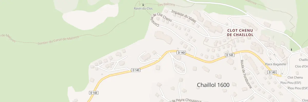 Plan du 5480 Clot Chenu de Chaillol à Saint-Michel-de-Chaillol