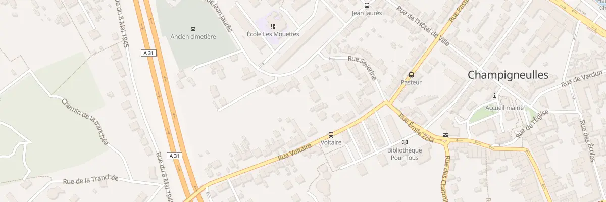 Plan du 61 Rue Jean Jaurés à Champigneulles