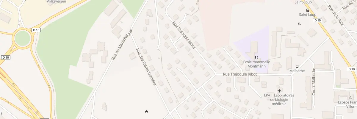Plan du 7 Rue Jean Mermoz à Vesoul