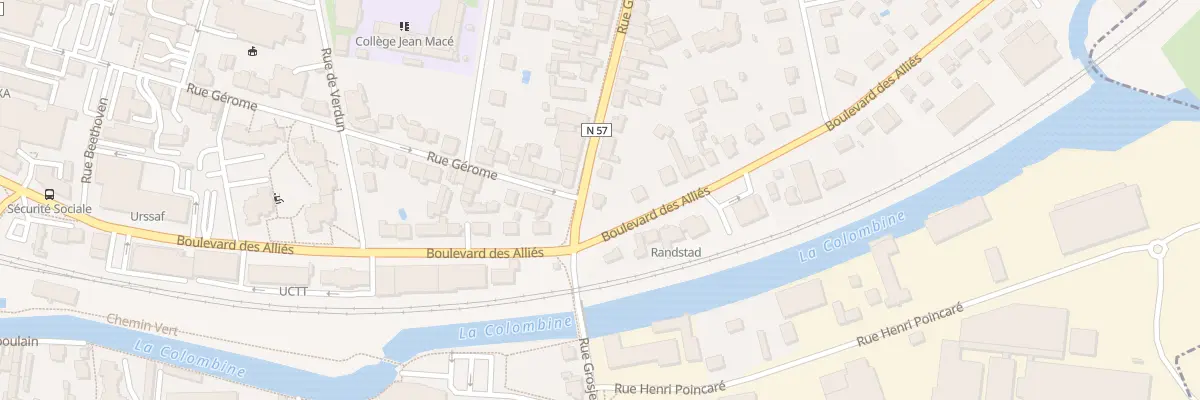 Plan du 43 Rue Grosjean à Vesoul