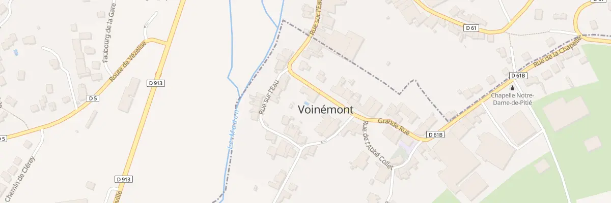Plan du 15 Gr Grande Rue à Voinémont