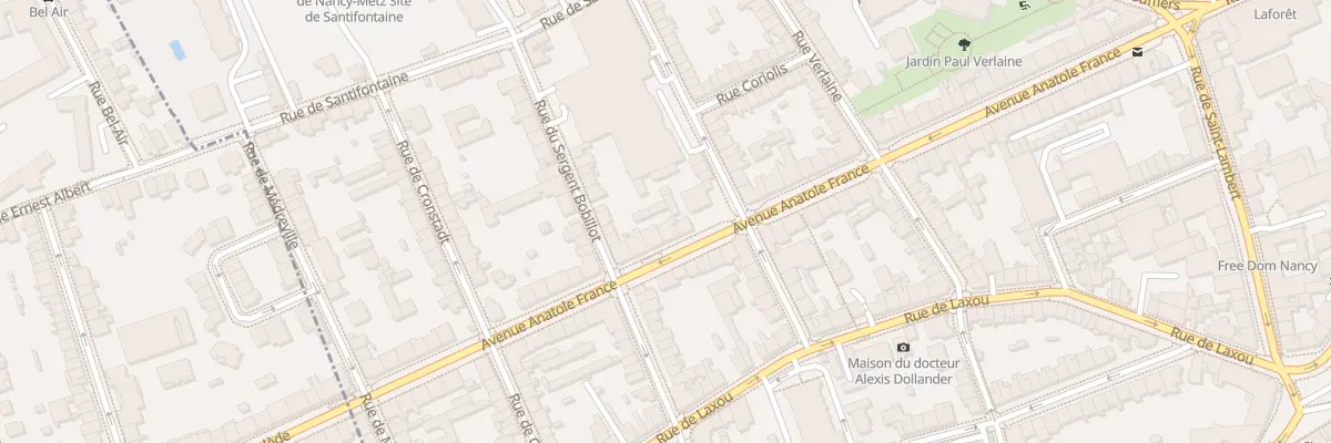 Plan du 48B Av Anatole France à Nancy
